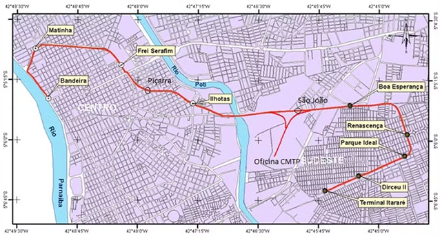 Mapa Metro Teresina