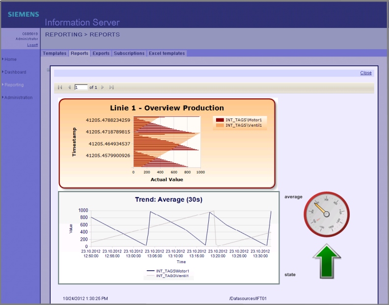 information server report 800